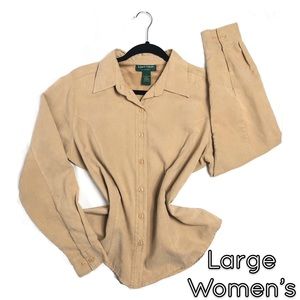 Lemon Grass studio long sleeve button down jacket